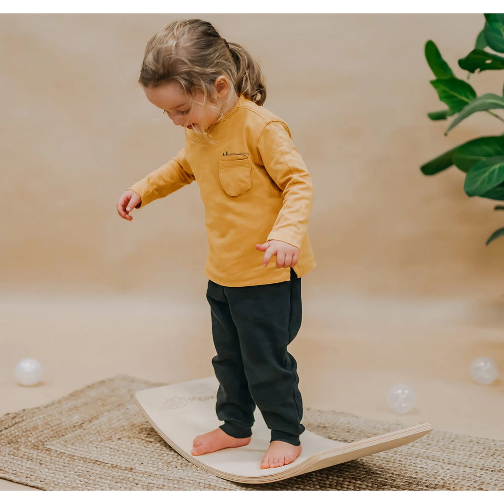Meowbaby Balance Board für Kinder 64x30cm Holzschaukel Kleinkind Natur - Balance Boards