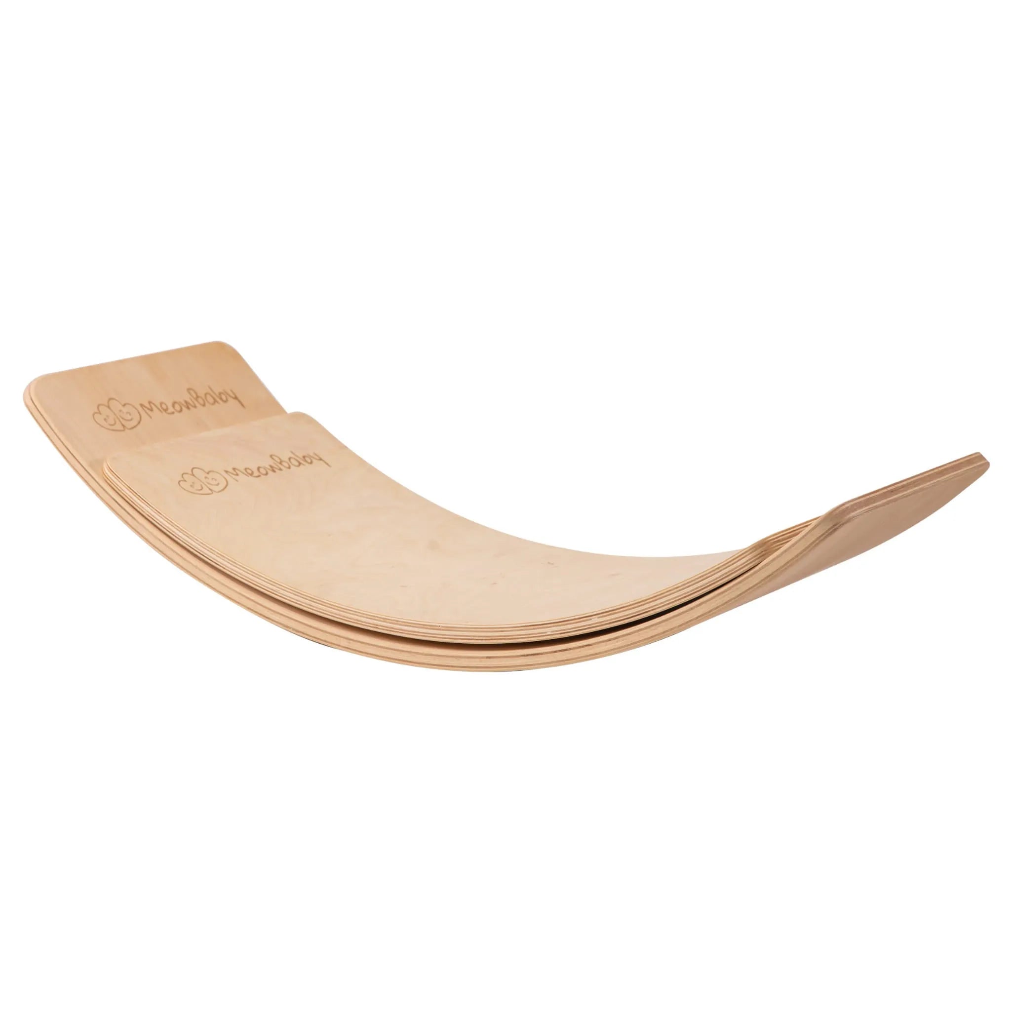 Meowbaby Balance Board für Kinder 64x30cm Holzschaukel Kleinkind Natur - Balance Boards