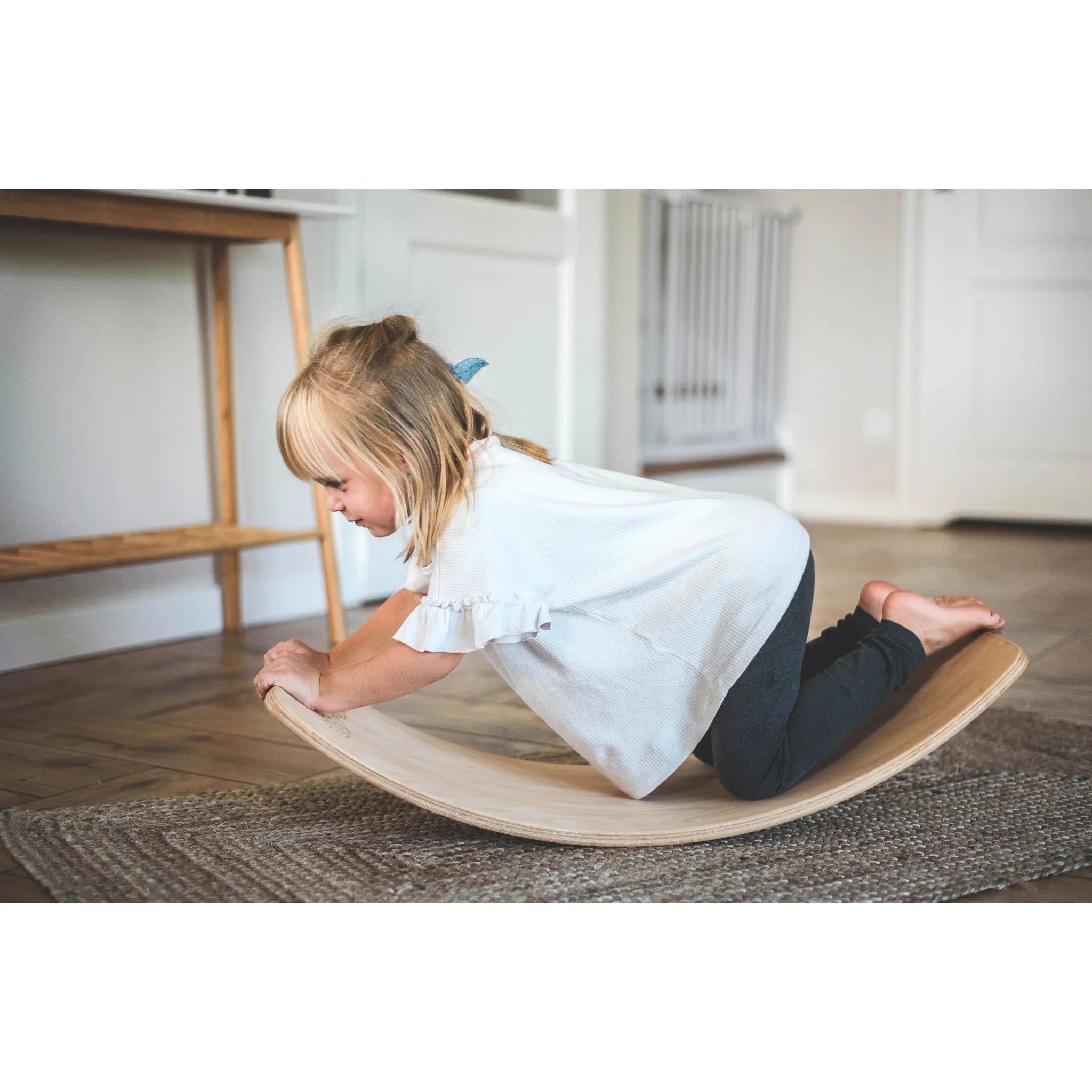 Meowbaby Balance Board für Kinder 80x30cm Holzschaukel Kleinkind Natur - Balance Boards