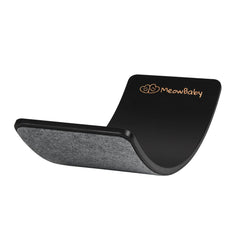 Meowbaby Balance Board für Kinder 80x30cm Holzschaukel Schwarz Kleinkind mit grauer Filzoberfläche - Balance Boards