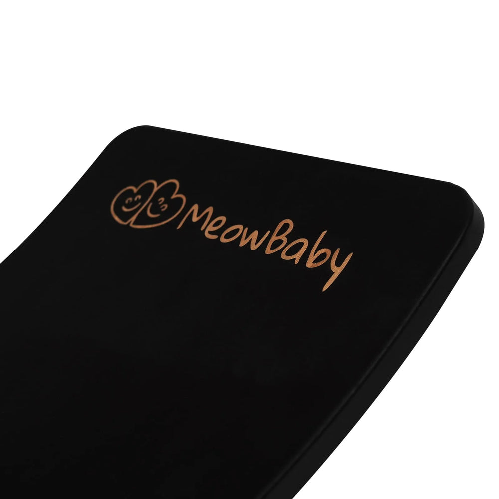 Meowbaby Balance Board für Kinder 80x30cm Holzschaukel Schwarz Kleinkind mit grauer Filzoberfläche - Balance Boards