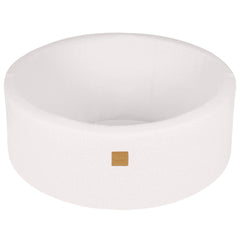 Meowbaby Boucle White Round Ball 90x30cm Without Balls - Dry Pools