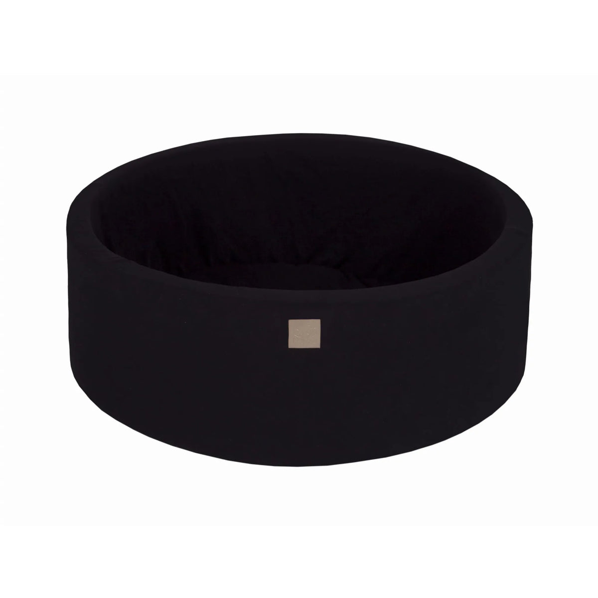 Piscina di palline in schiuma per bambini Meowbaby 90x30cm senza palline, cotone certificato, nero - Dry Pools