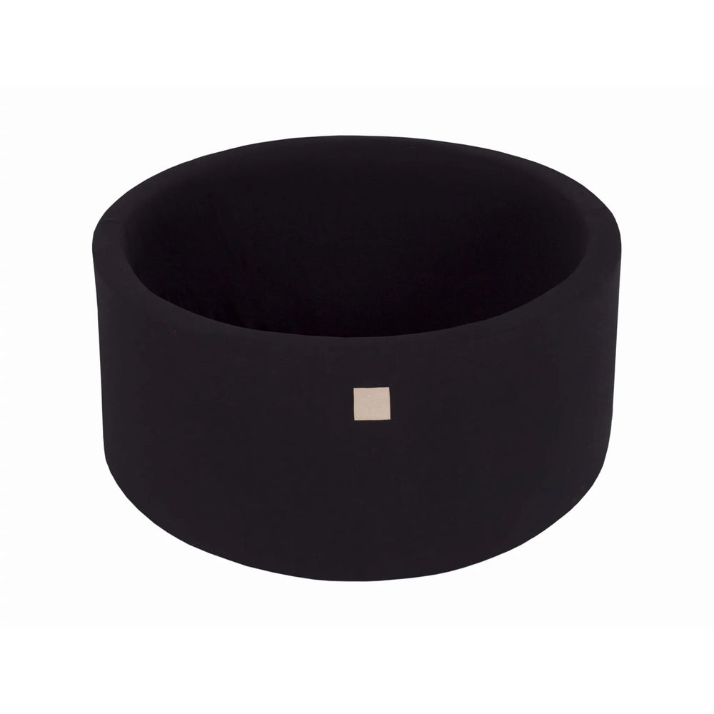 Piscina di palline in schiuma per bambini Meowbaby 90x40cm senza palline, cotone certificato, nero - Dry Pools