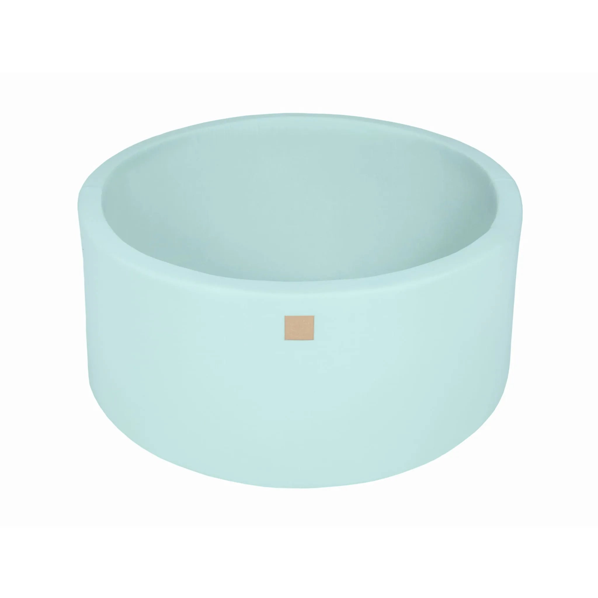 Meowbaby Bällebad für Kinder aus Schaumstoff, 90 x 40 cm, ohne Bälle, zertifizierte Baumwolle, Minze – Trockenbecken