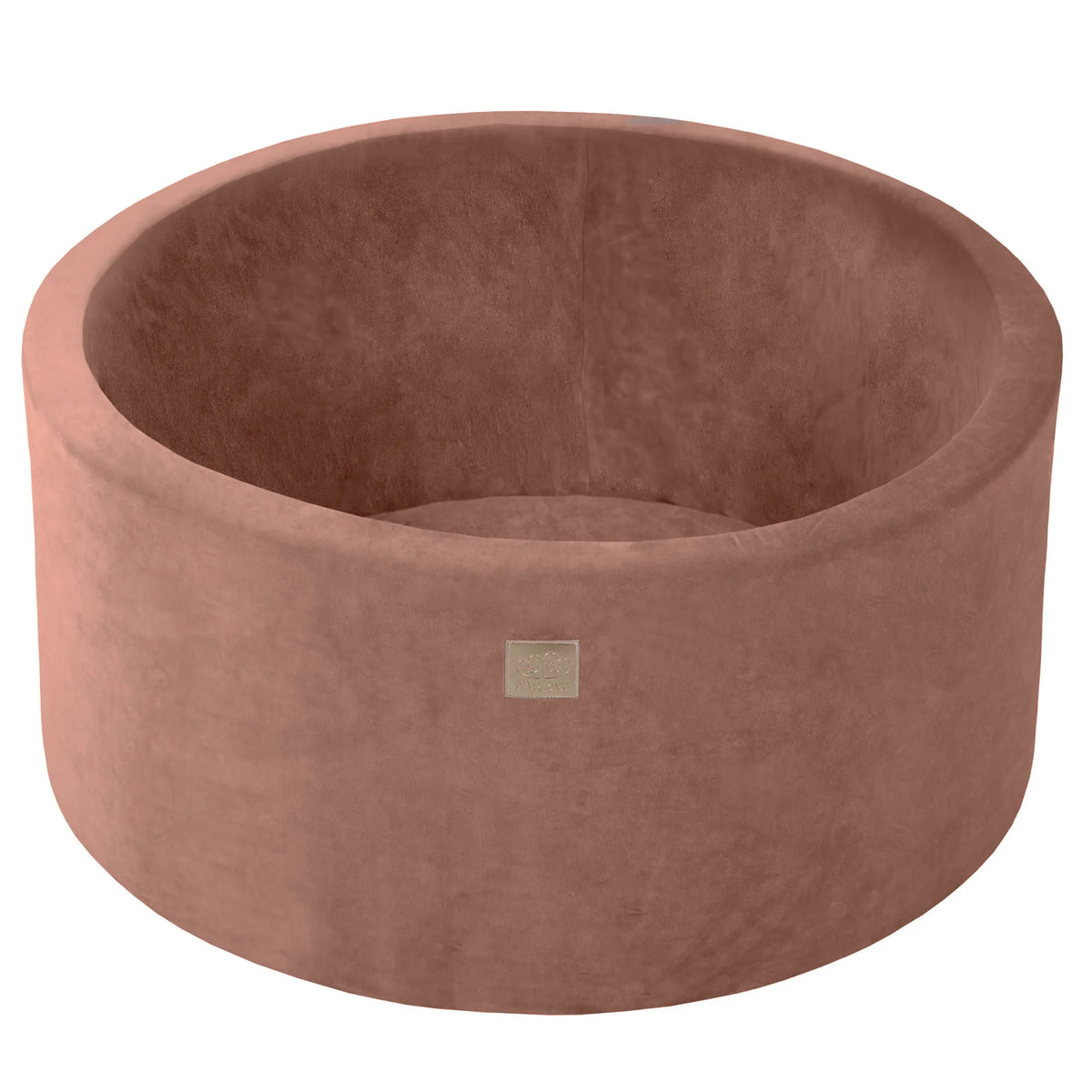 Piscina de bolas de espuma infantil Meowbaby de 90 x 40 cm, sin bolas, color beige terciopelo - Piscinas secas