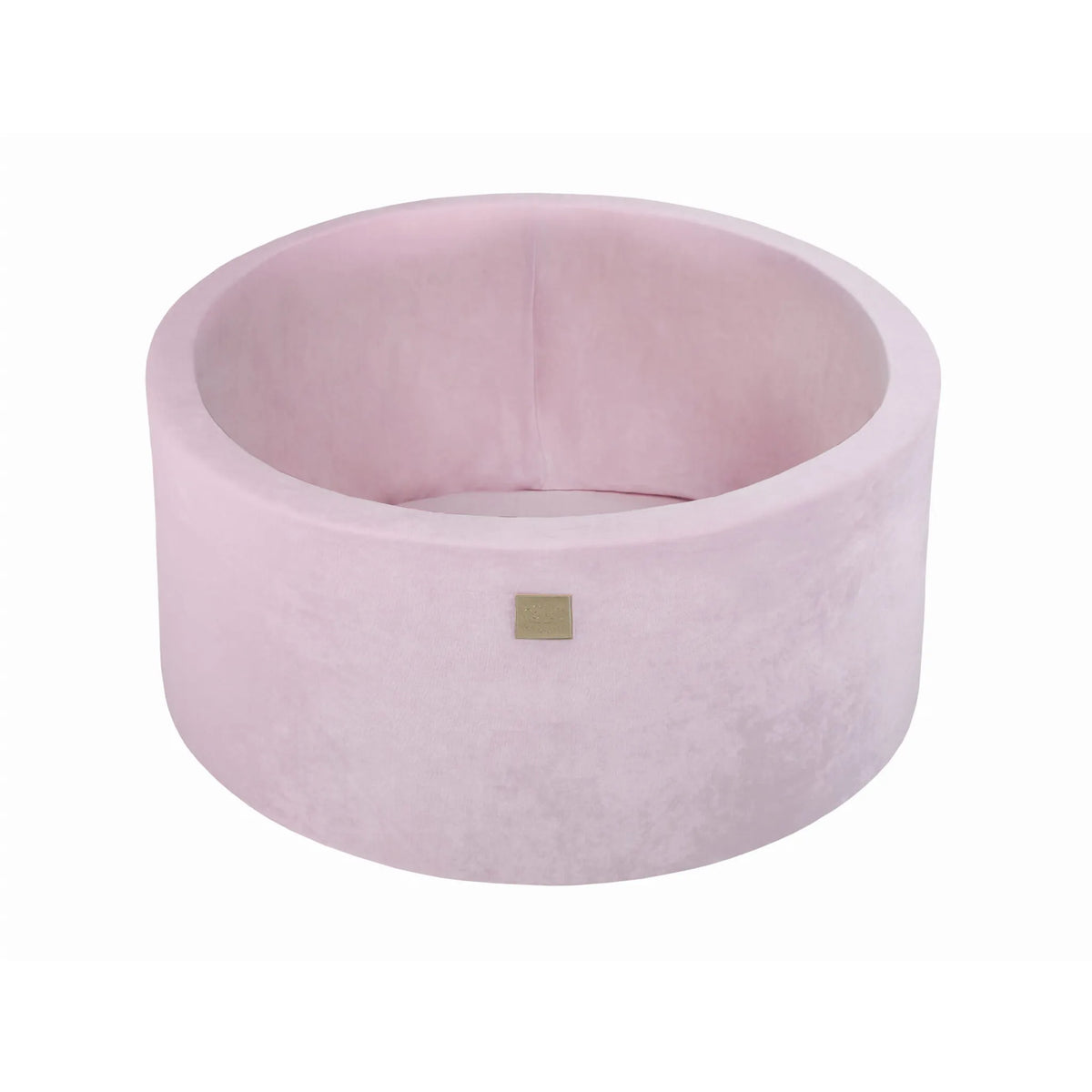 Meowbaby Children's Foam Ball Pit 90x40cm Without Balls Certified Velvet Powder Pink - Dry Pools