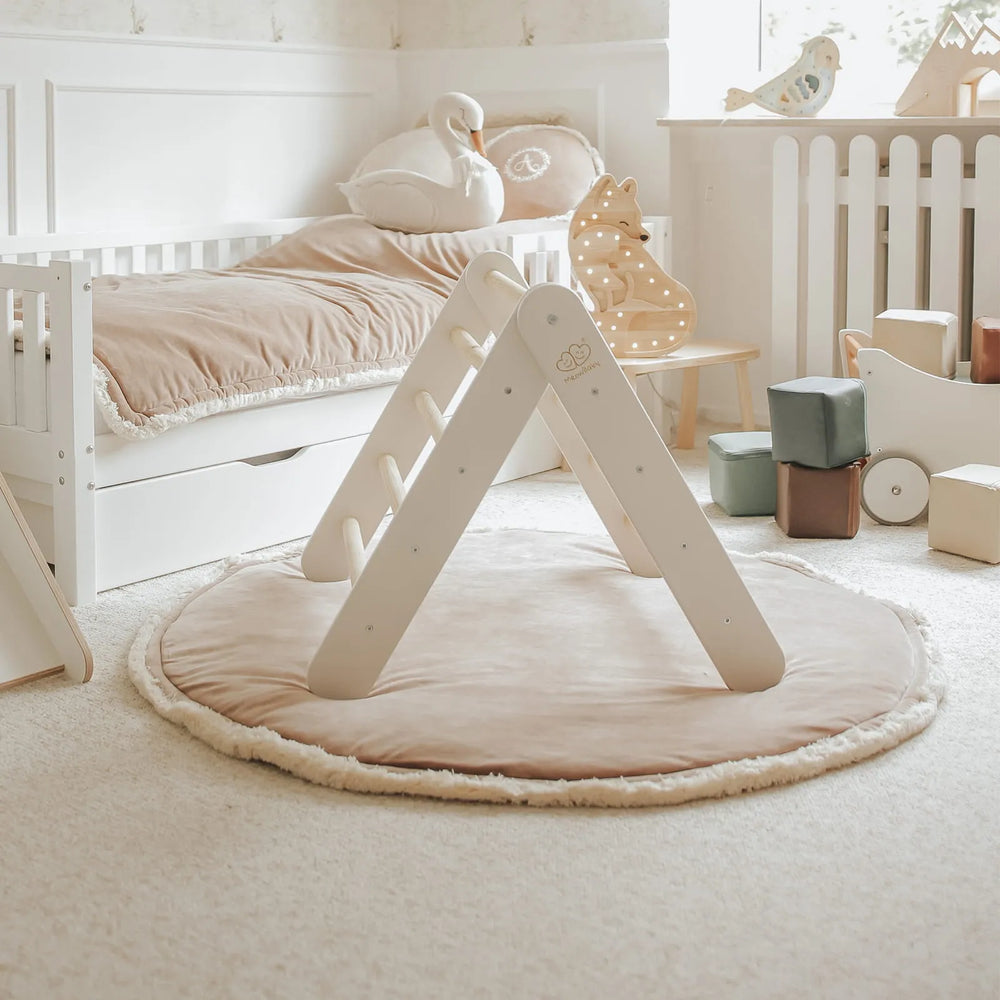 Meowbaby Pikler in legno per bambini bianco - Pikler Triangle