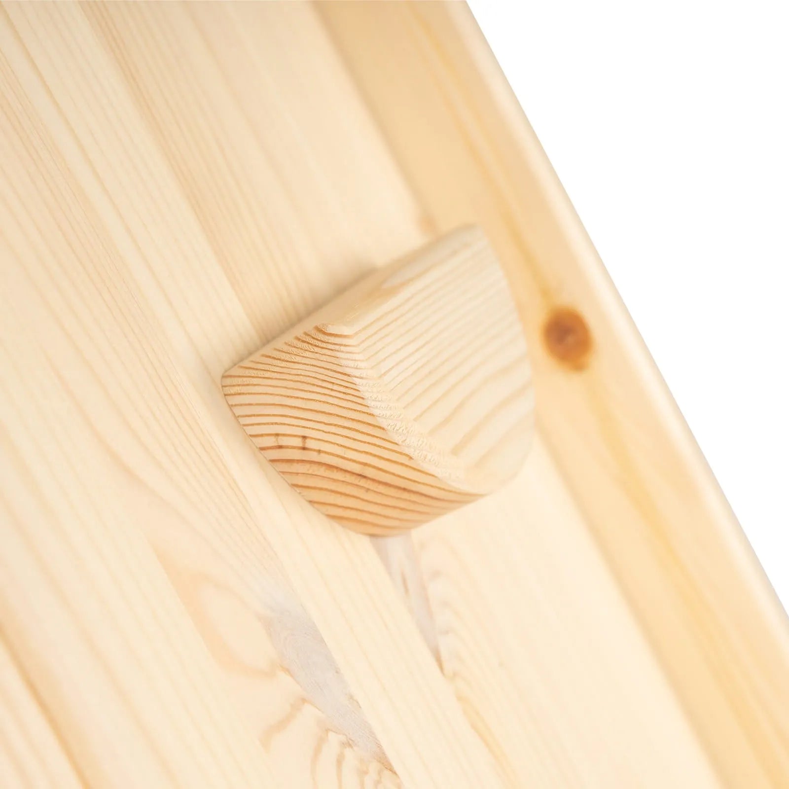 Meowbaby Scaletta 60x61cm Scivolo-Parete da Arrampicata 2 in 1 Set per Bambini in Legno Naturale - Pikler Triangle