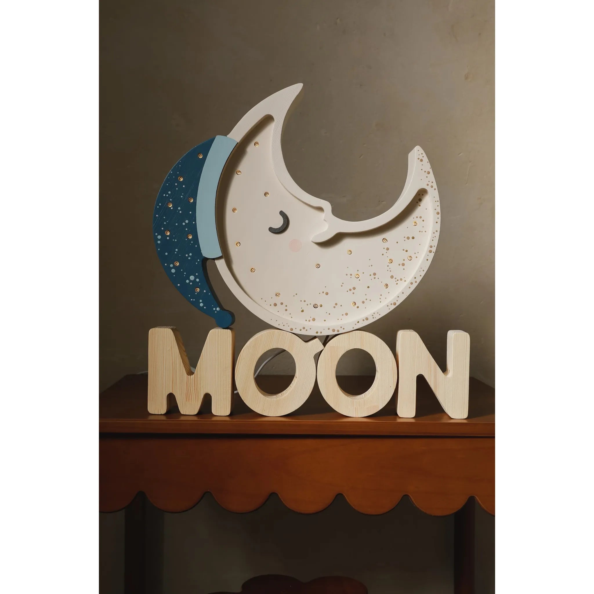 Moon Lamp - Little Lights - Wooden Lamps