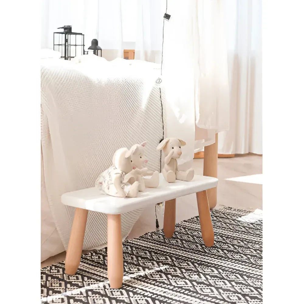 Panca in legno per bambini - Set in legno e plastica - Kidozia