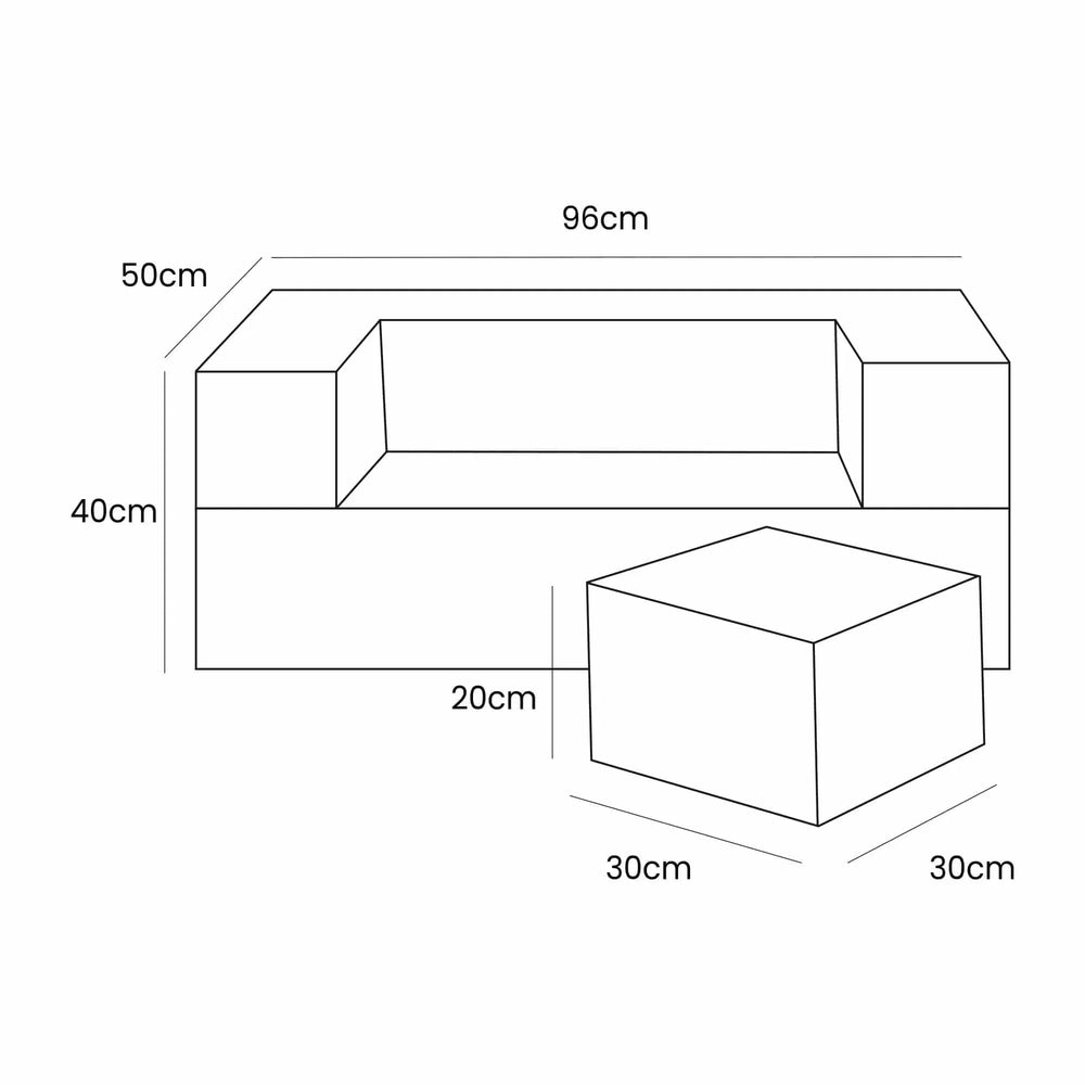 Modulárna Detská Pohovka Cube - 4 Prvky - Sedacie Súpravy - Meowbaby