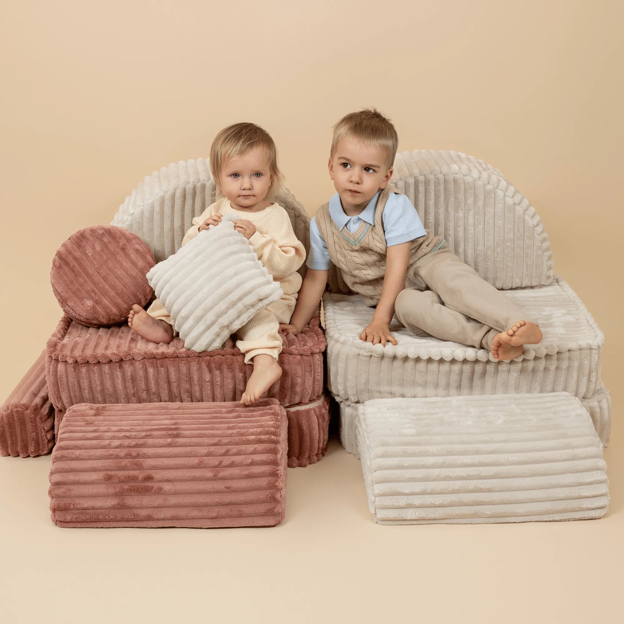 Modulárna Herná Pohovka – 10 Prvkov Churros - Sedacie Súpravy - Meowbaby