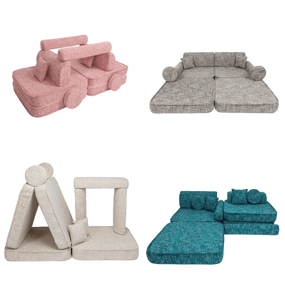 Modulárna Herná Pohovka – 10 Prvkov Tangle - Sedacie Súpravy - Meowbaby