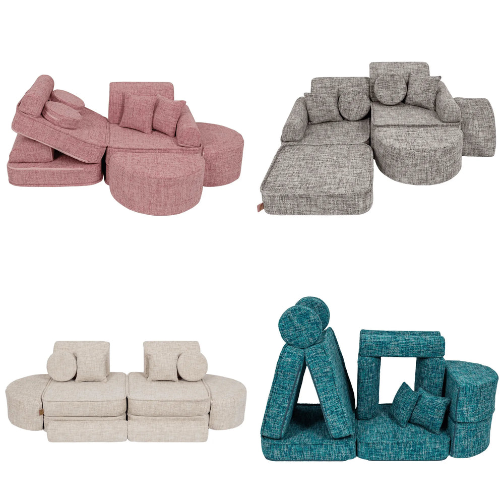 Modulárna Herná Pohovka Max - 12 Prvkov Tangle - Sedacie Súpravy - Meowbaby