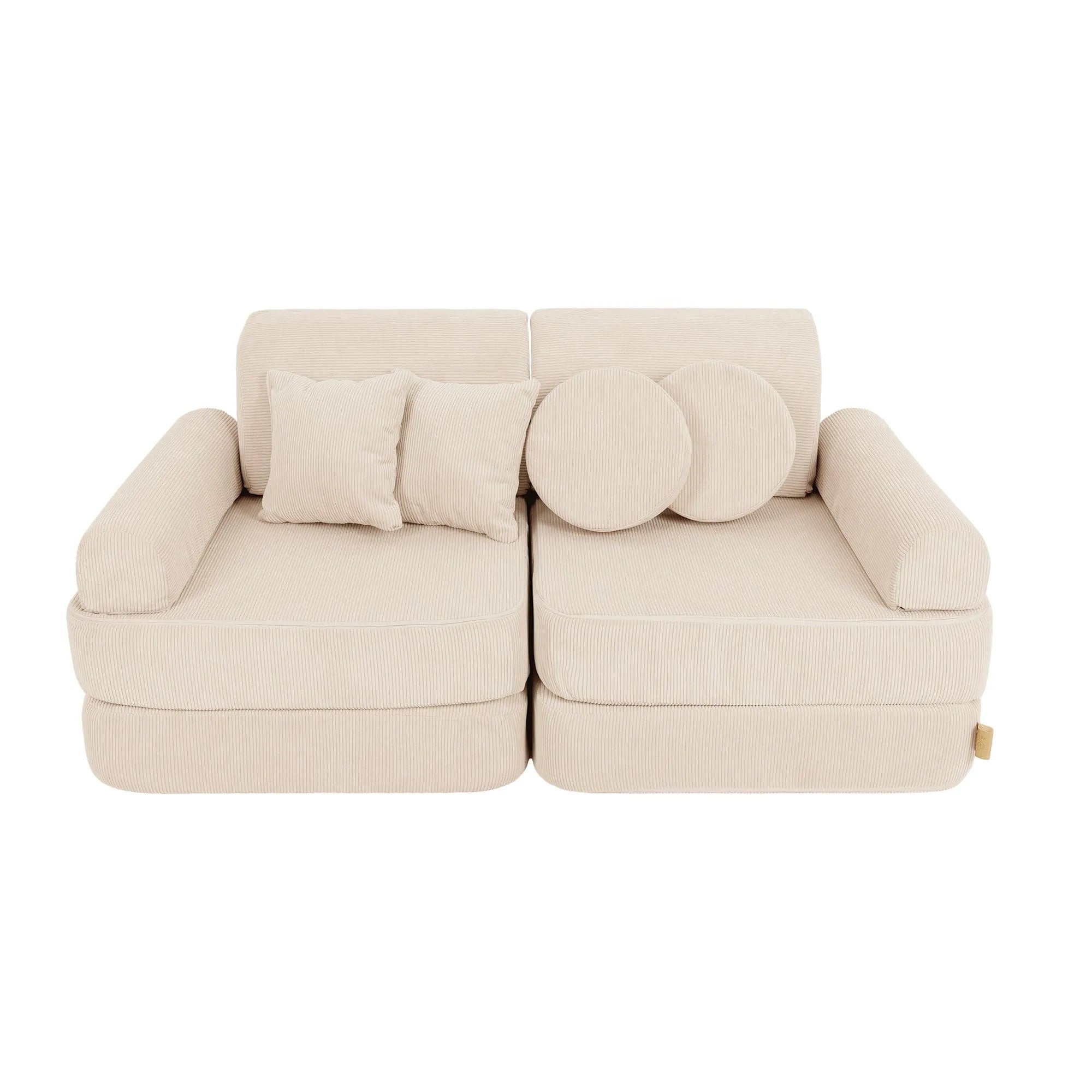 Modulárna Herná Pohovka Plus - 10 Prvkov Slimcord - Sedacie Súpravy - Meowbaby