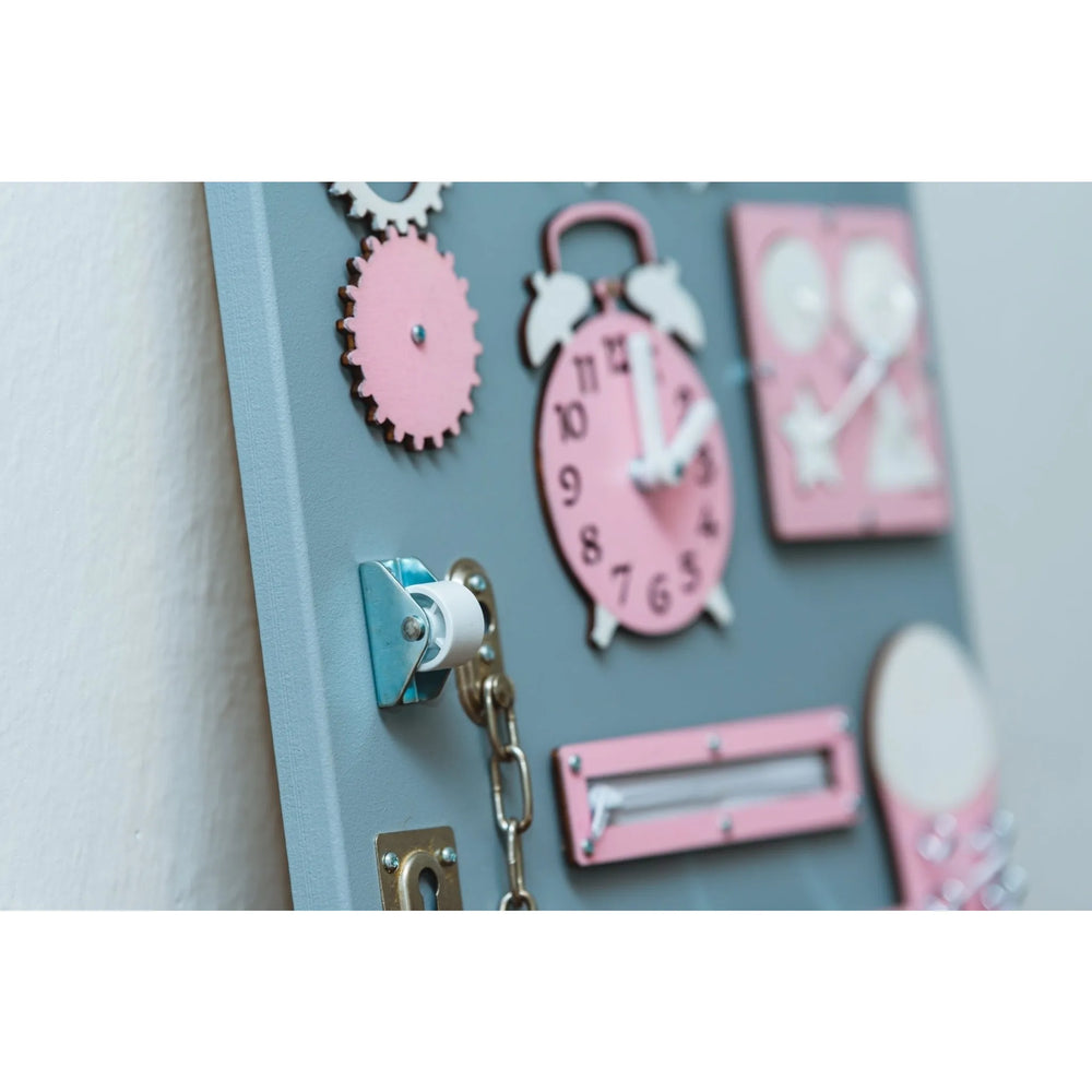 Montessori-Holzbretthaus - Rosa - Unlimitedkids