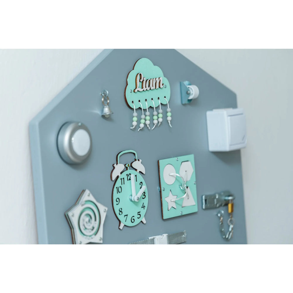 Montessori Holzbretthaus - Grün - Unlimitedkids