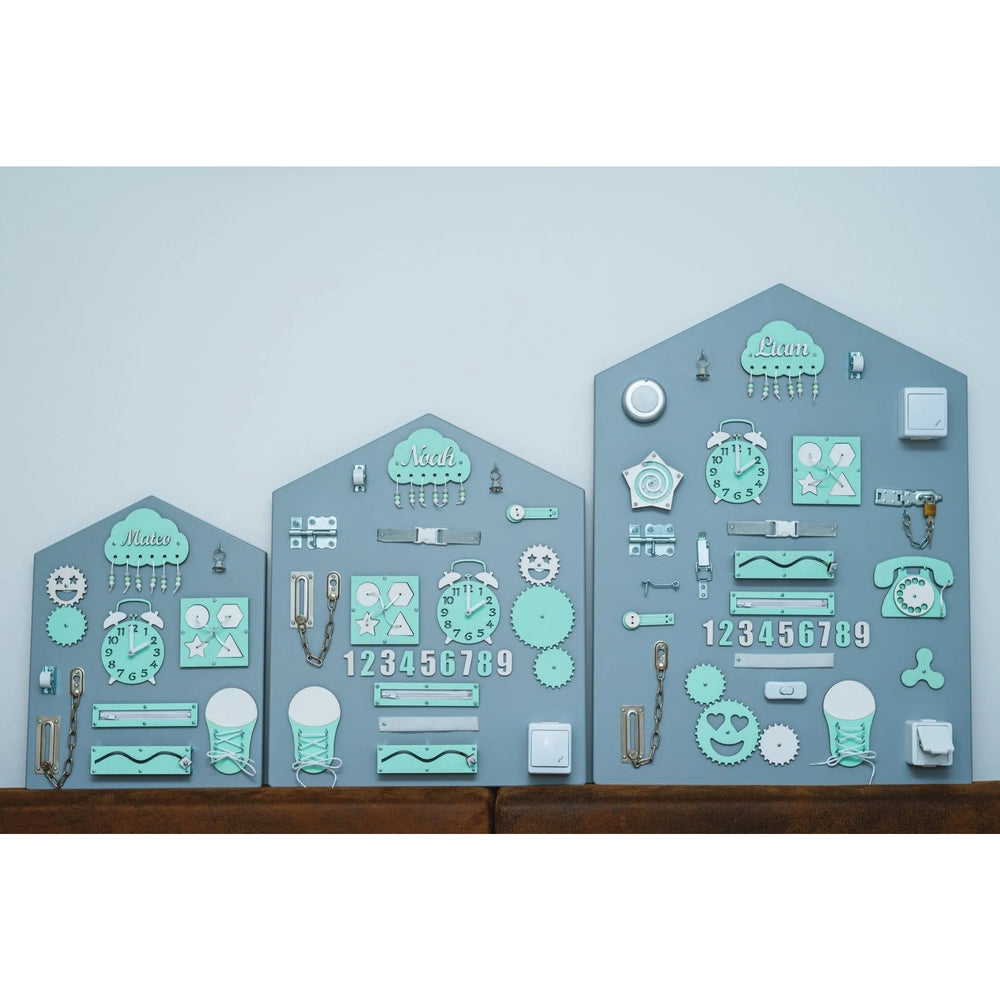 Montessori Holzbretthaus - Grün - Unlimitedkids