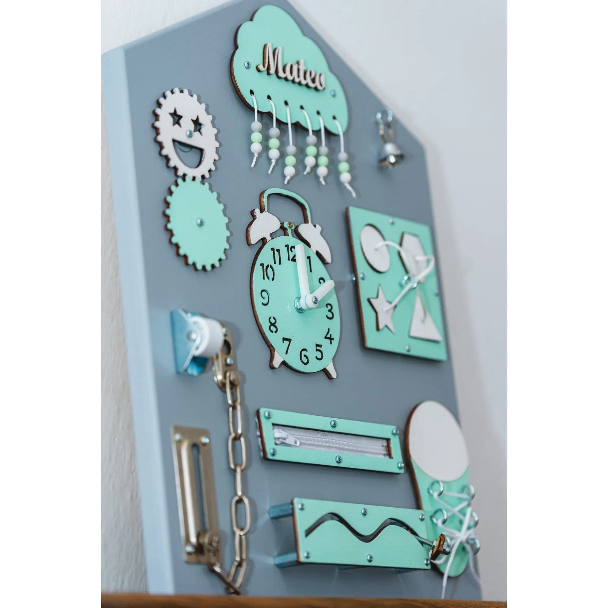 Montessori Holzbretthaus - Grün - Unlimitedkids