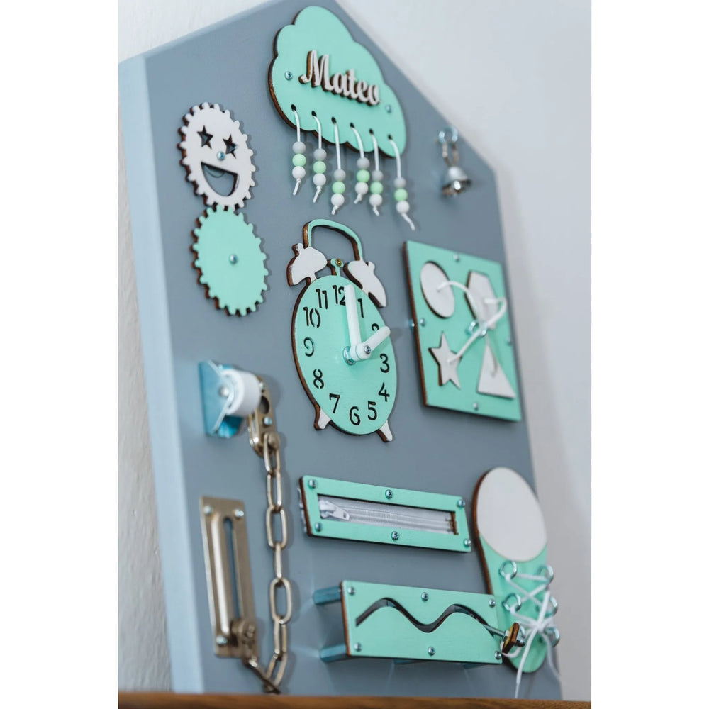 Montessori Holzbretthaus - Grün - Unlimitedkids