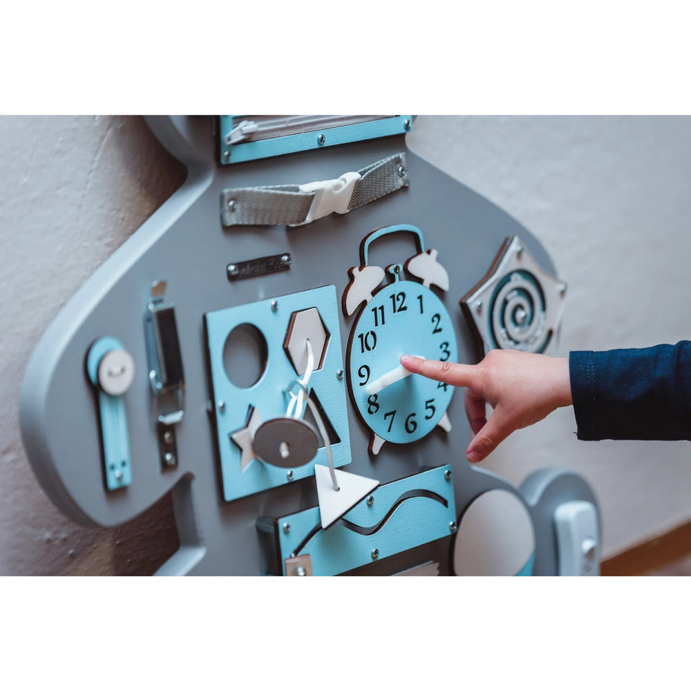 Montessori Wooden Board Bear - Blue - Unlimitedkids