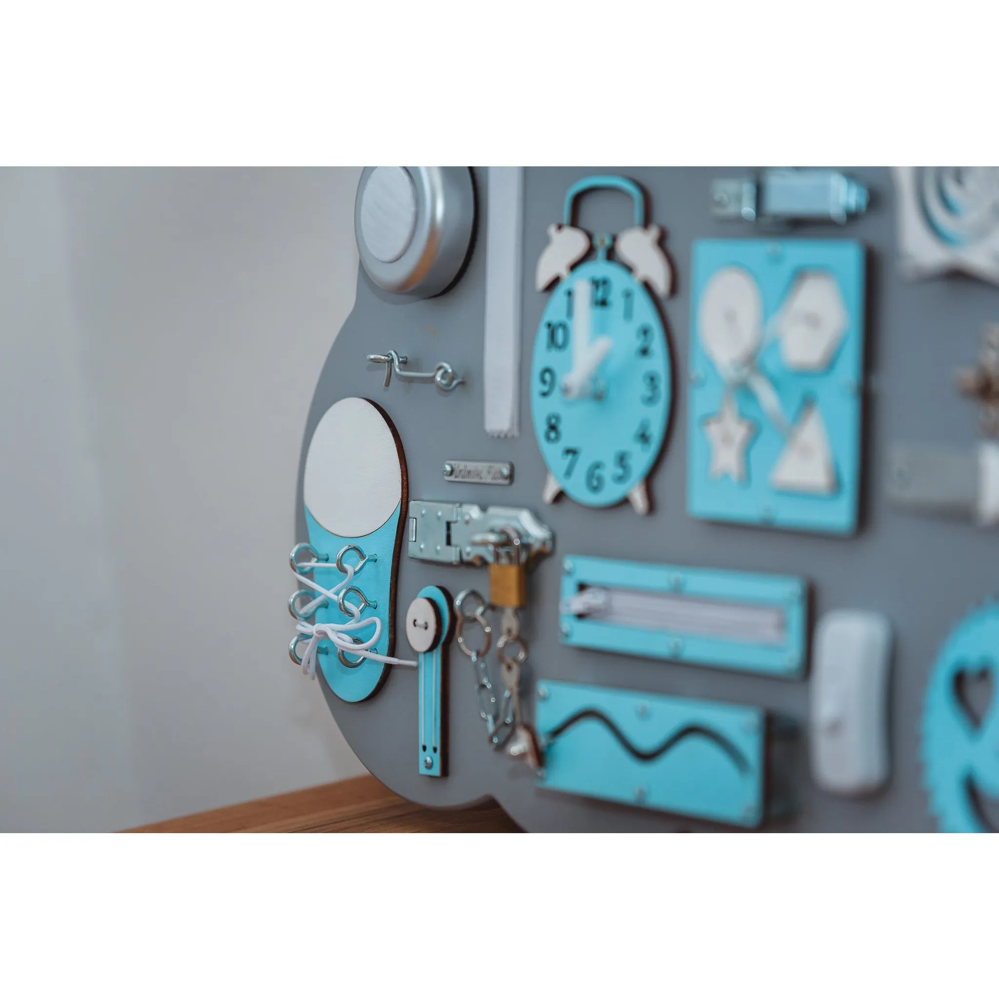 Lavagna in legno Montessori Nuvola - Blu - Unlimitedkids