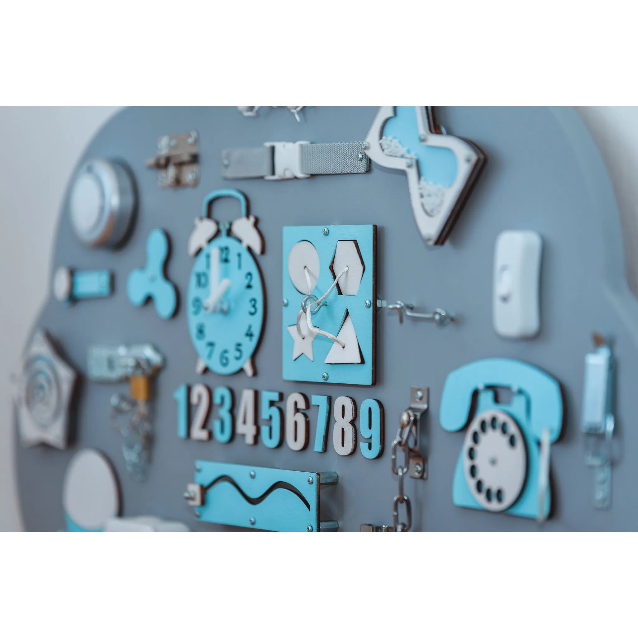 Montessori Wooden Blackboard Cloud Xl - Blue - Unlimitedkids