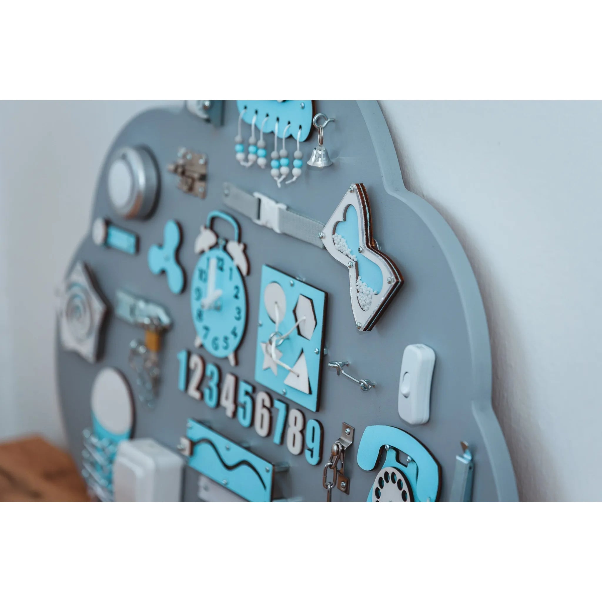 Montessori Wooden Blackboard Cloud Xl - Blue - Unlimitedkids