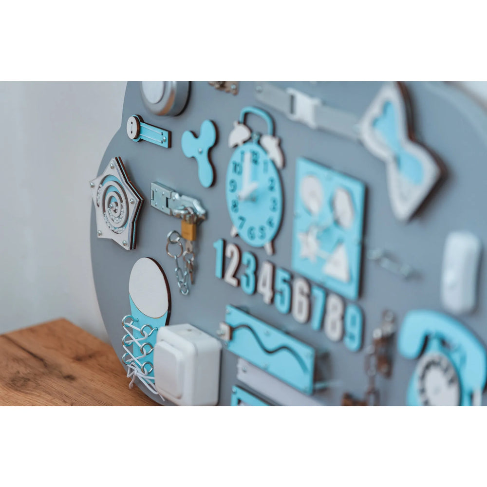 Montessori Wooden Blackboard Cloud Xl - Blue - Unlimitedkids