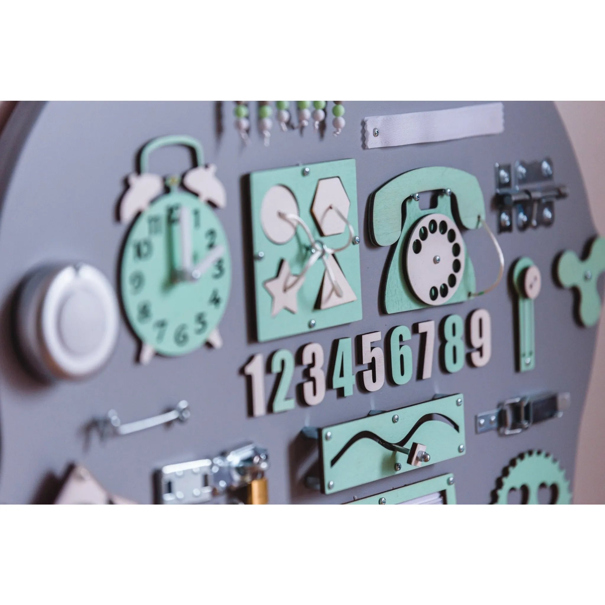 Montessori Wooden Board Elephant - Green - Unlimitedkids