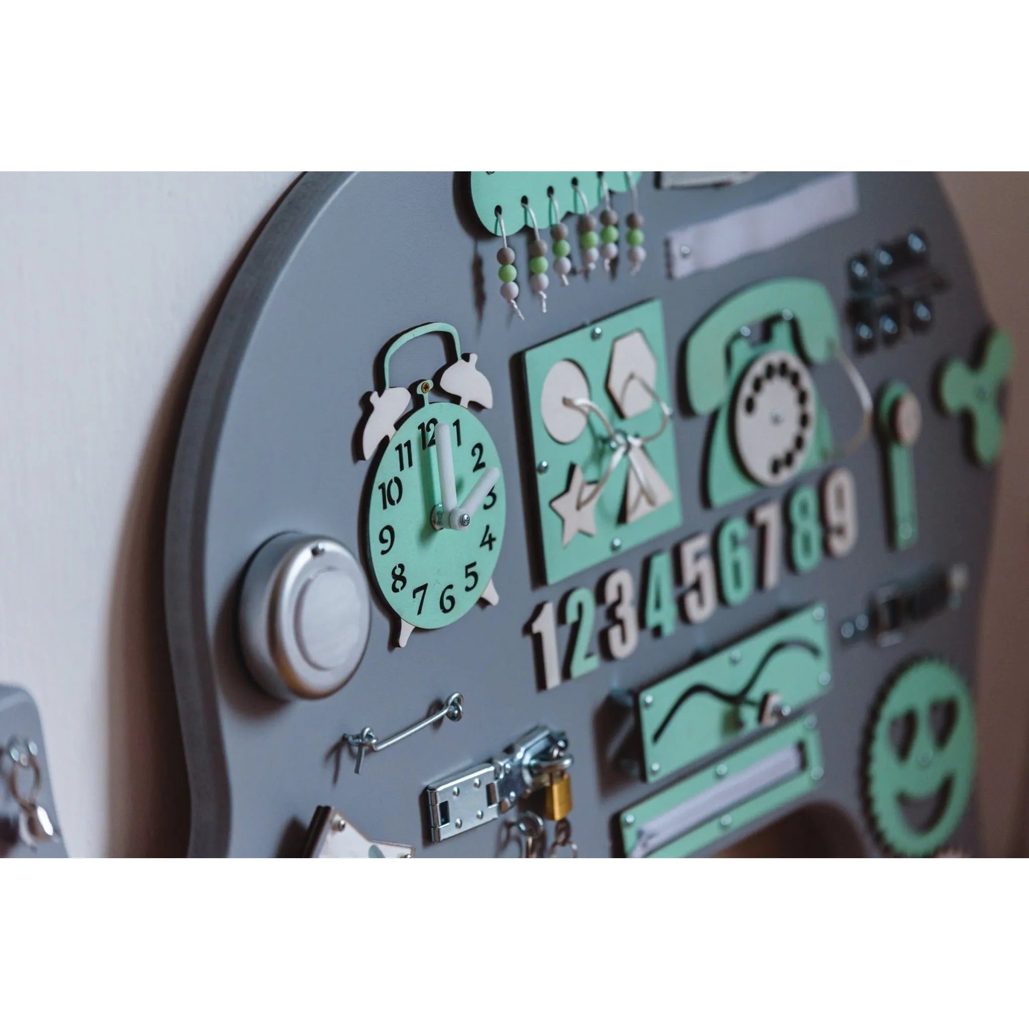 Montessori Wooden Board Elephant - Green - Unlimitedkids