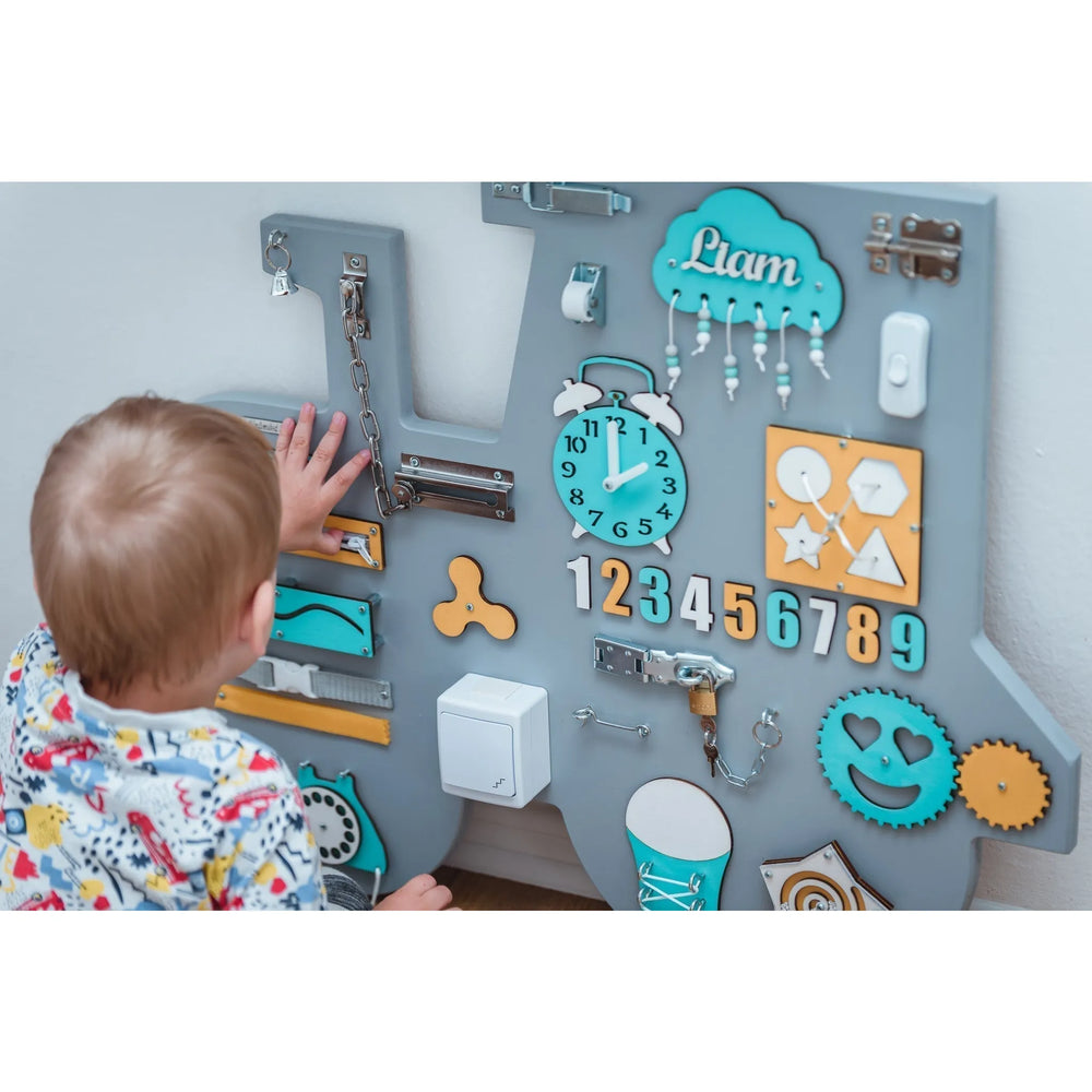 Montessori Wooden Board Tractor Xl - Green - Unlimitedkids