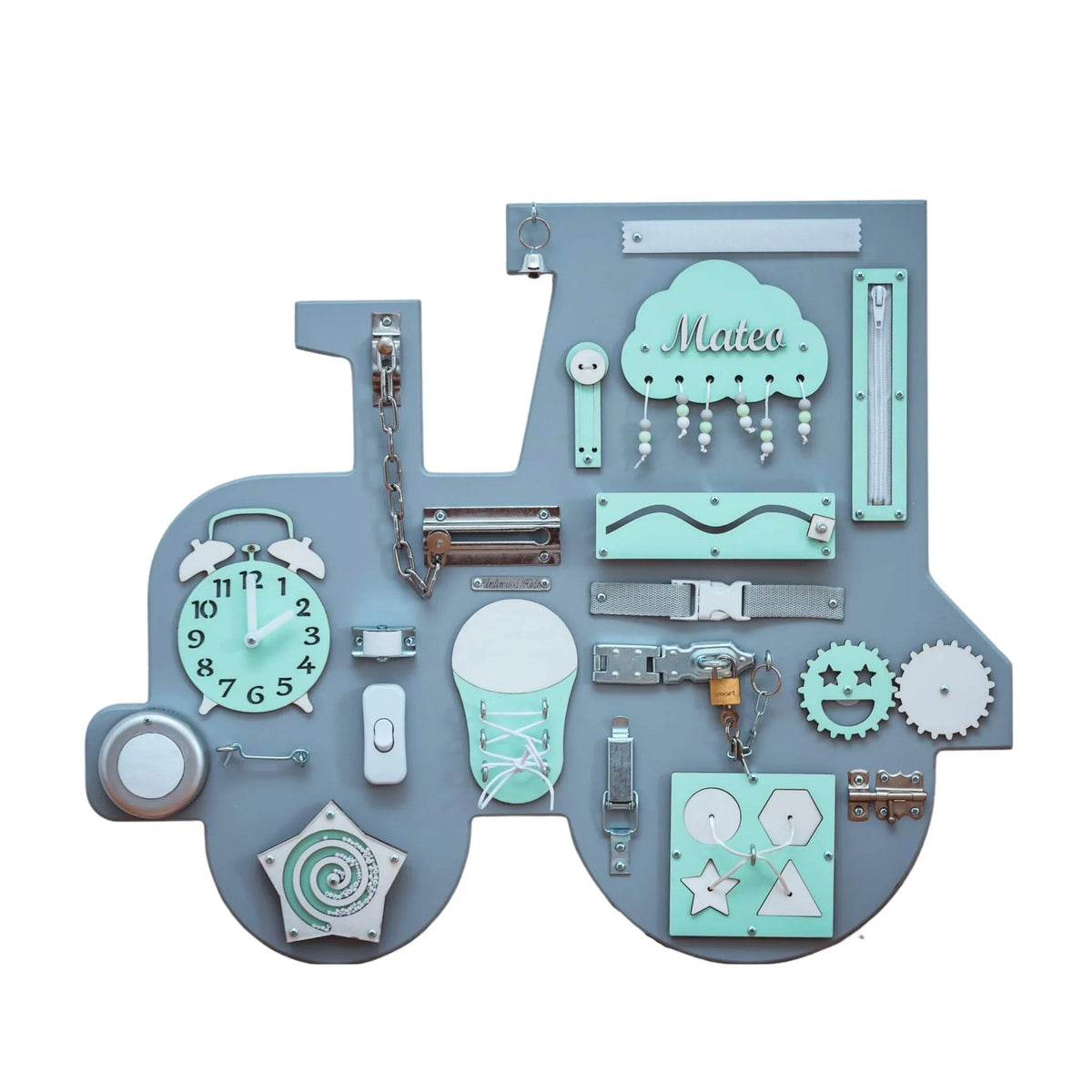 Tractor de madera Montessori - Verde - Unlimitedkids