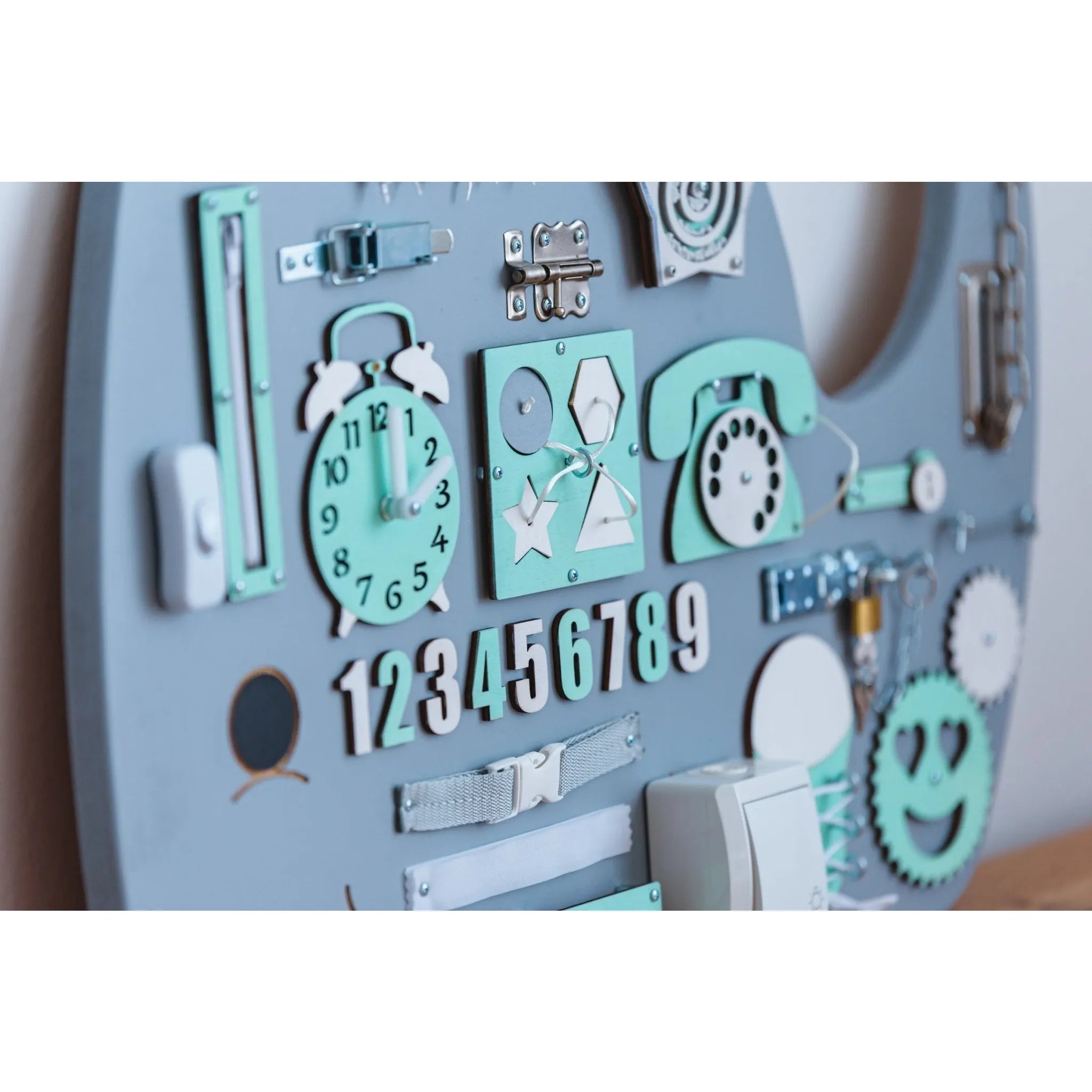 Montessori Dřevěná Tabule Velryba - Zelená - Unlimitedkids