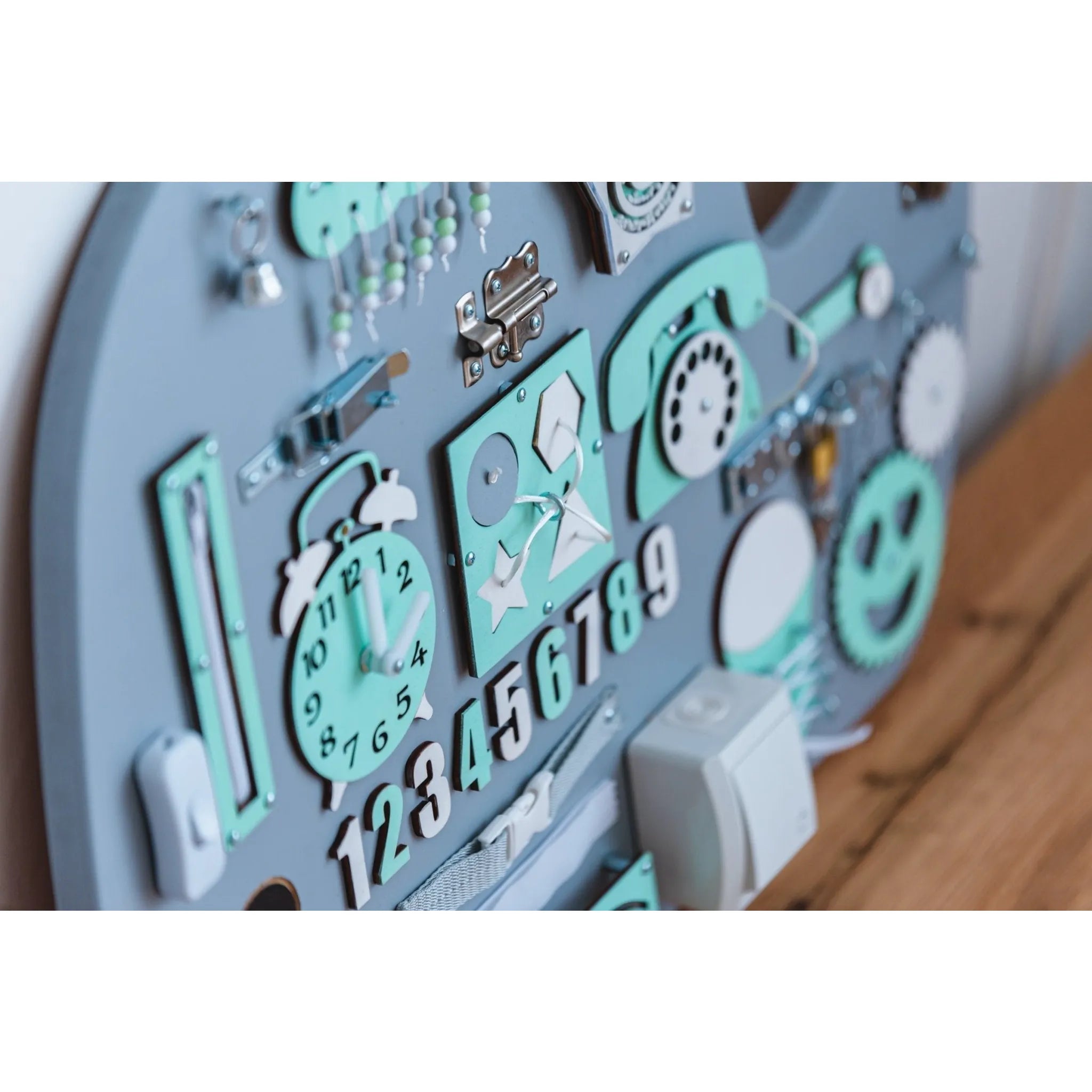 Montessori Dřevěná Tabule Velryba - Zelená - Unlimitedkids