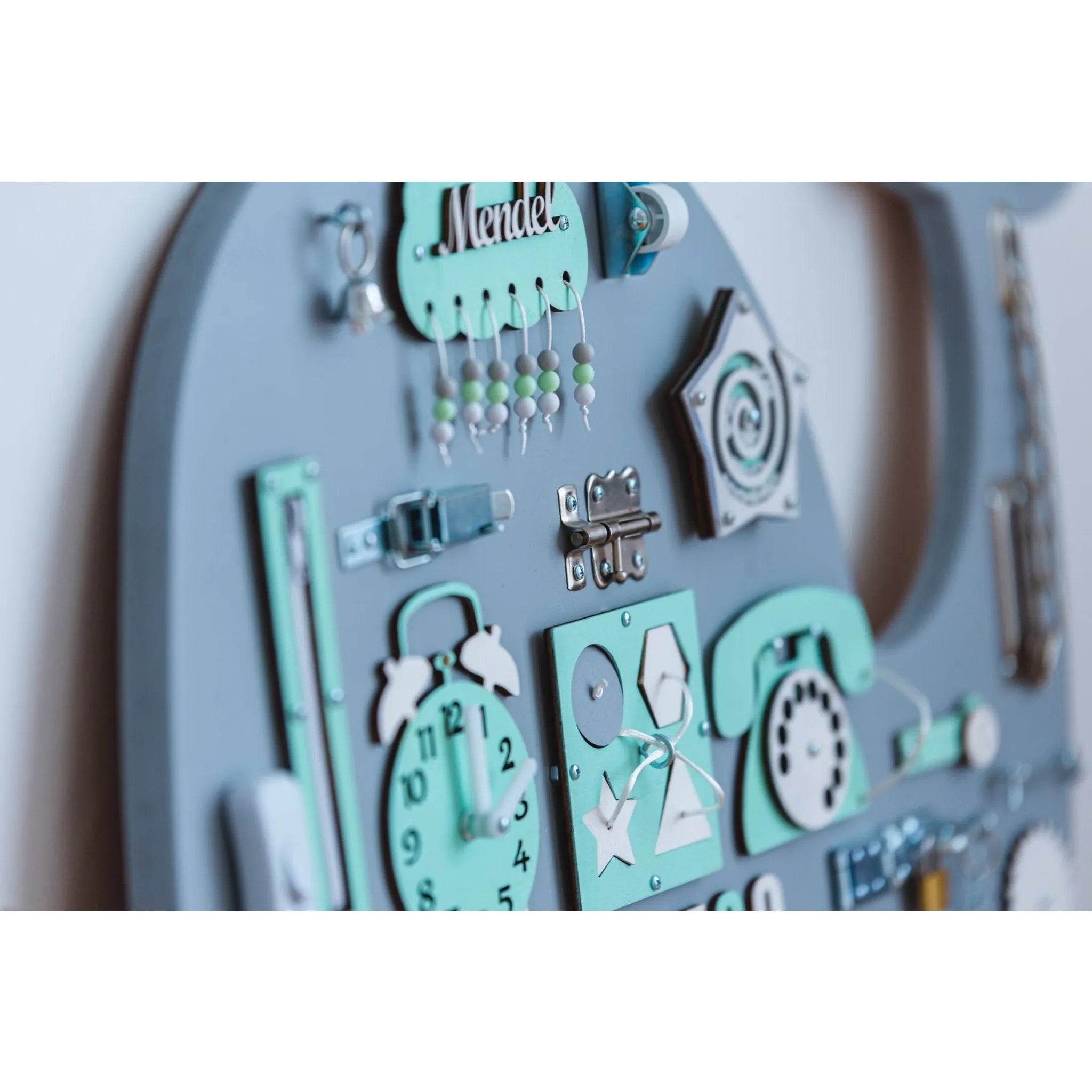 Montessori Dřevěná Tabule Velryba - Zelená - Unlimitedkids