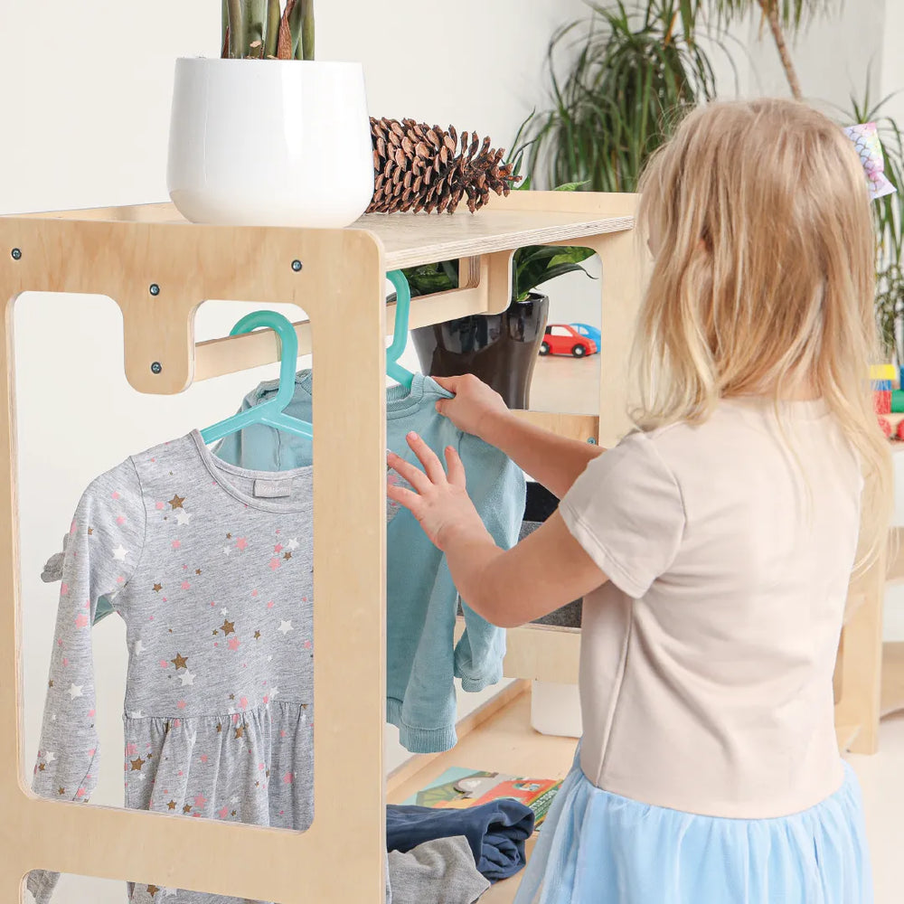 Montessori wardrobe - Shelves - Katehaa