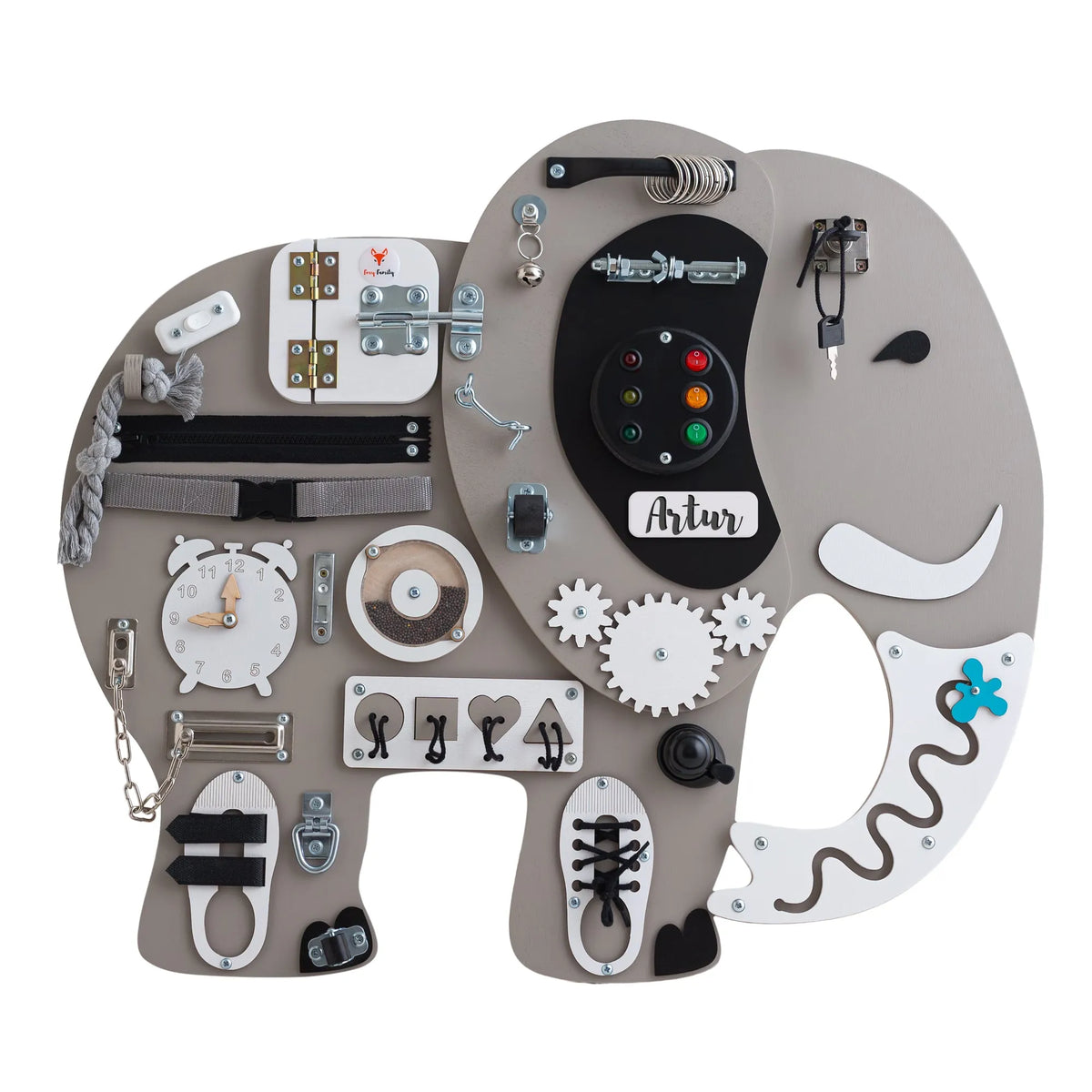 Montessori Blackboard - Elephant Cube - Foxy Family