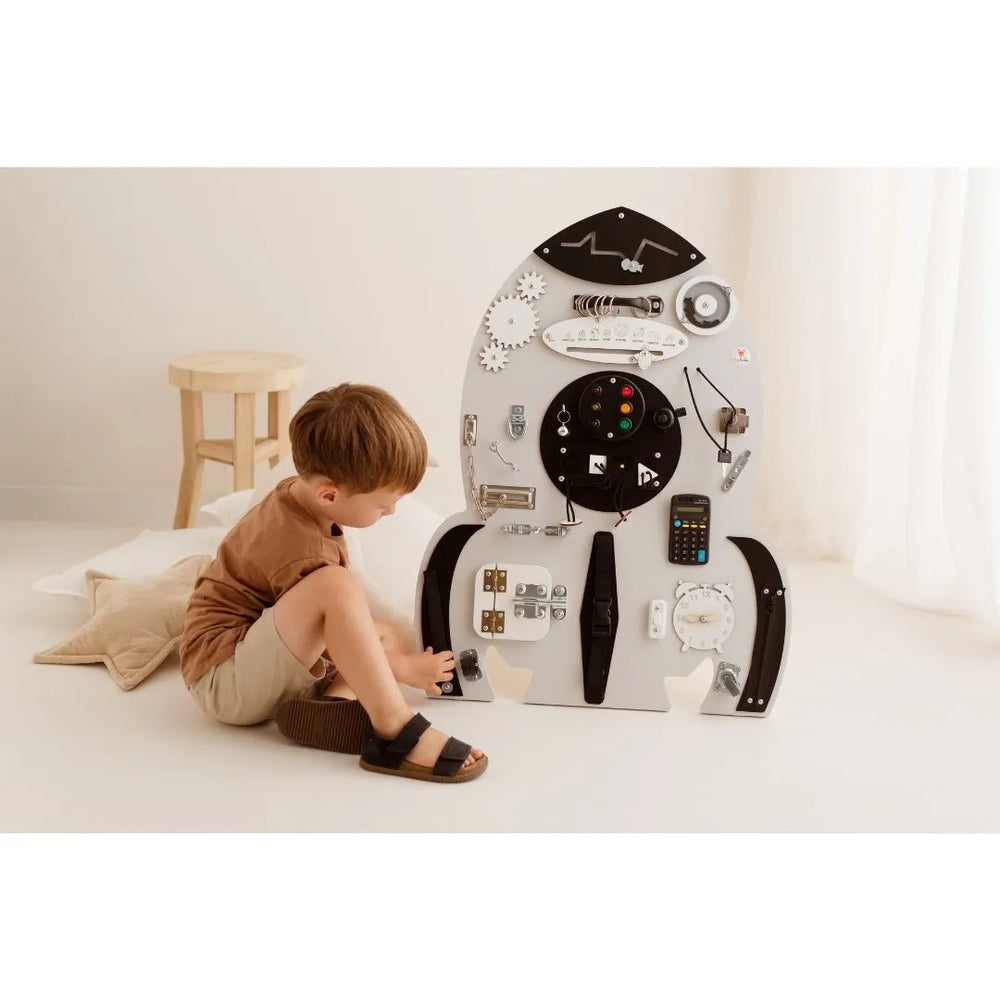 Tablero Montessori - Nave espacial - Familia Foxy