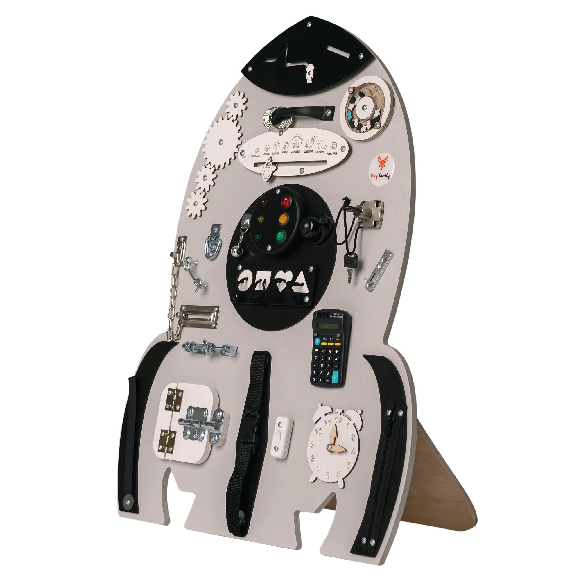 Tablero Montessori - Nave espacial - Familia Foxy