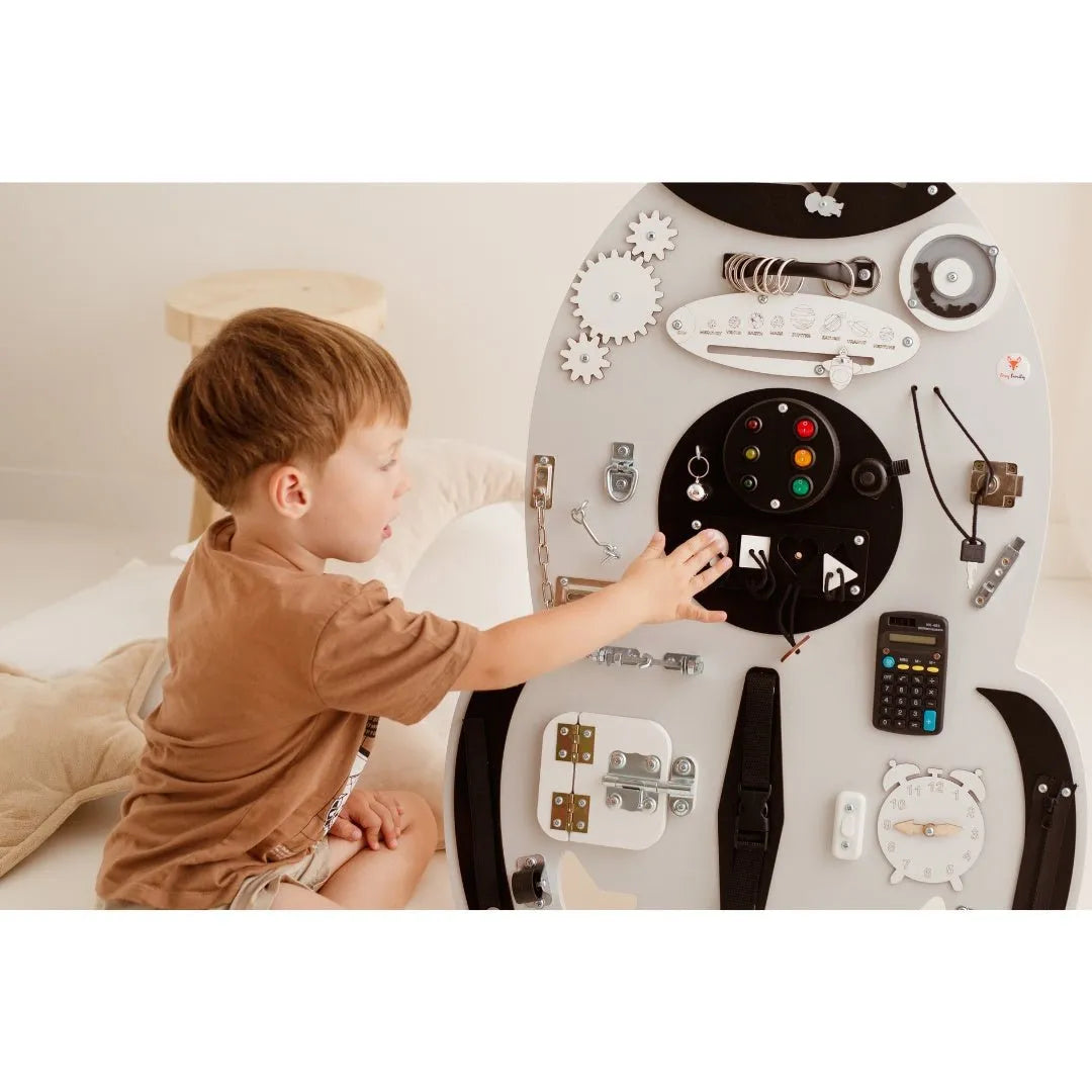 Tablero Montessori - Nave espacial - Familia Foxy