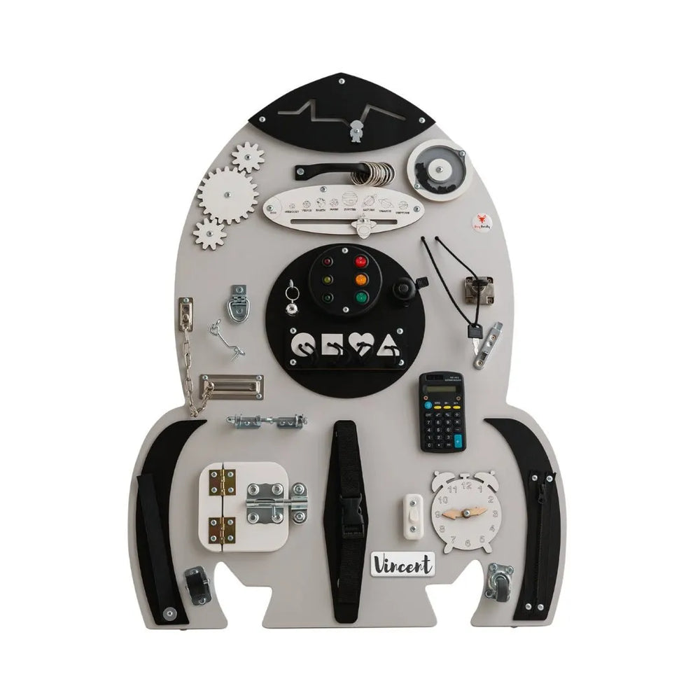 Tablero Montessori - Nave espacial - Familia Foxy