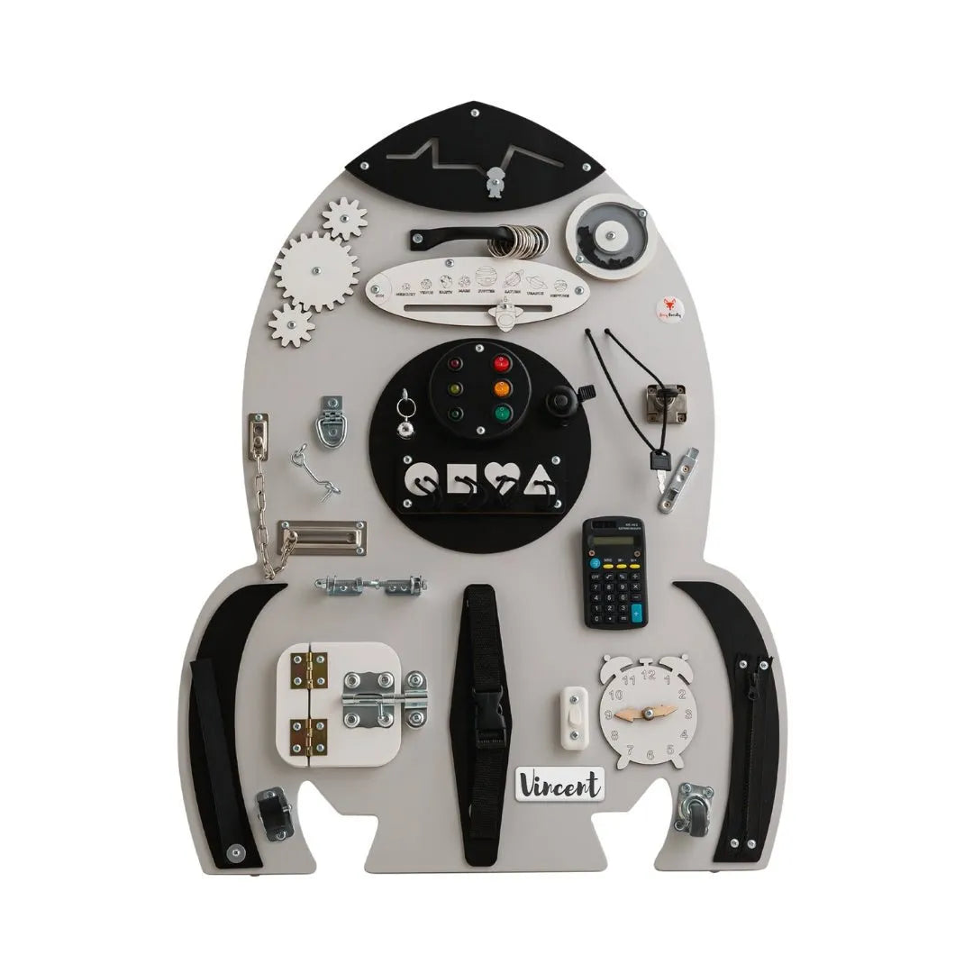 Tablero Montessori - Nave espacial - Familia Foxy