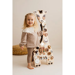 Montessori Blackboard - Franka the Giraffe - Foxy Family