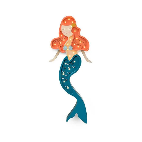 Mořská Panna Lampa - Little Lights - Dřevěné Lampy