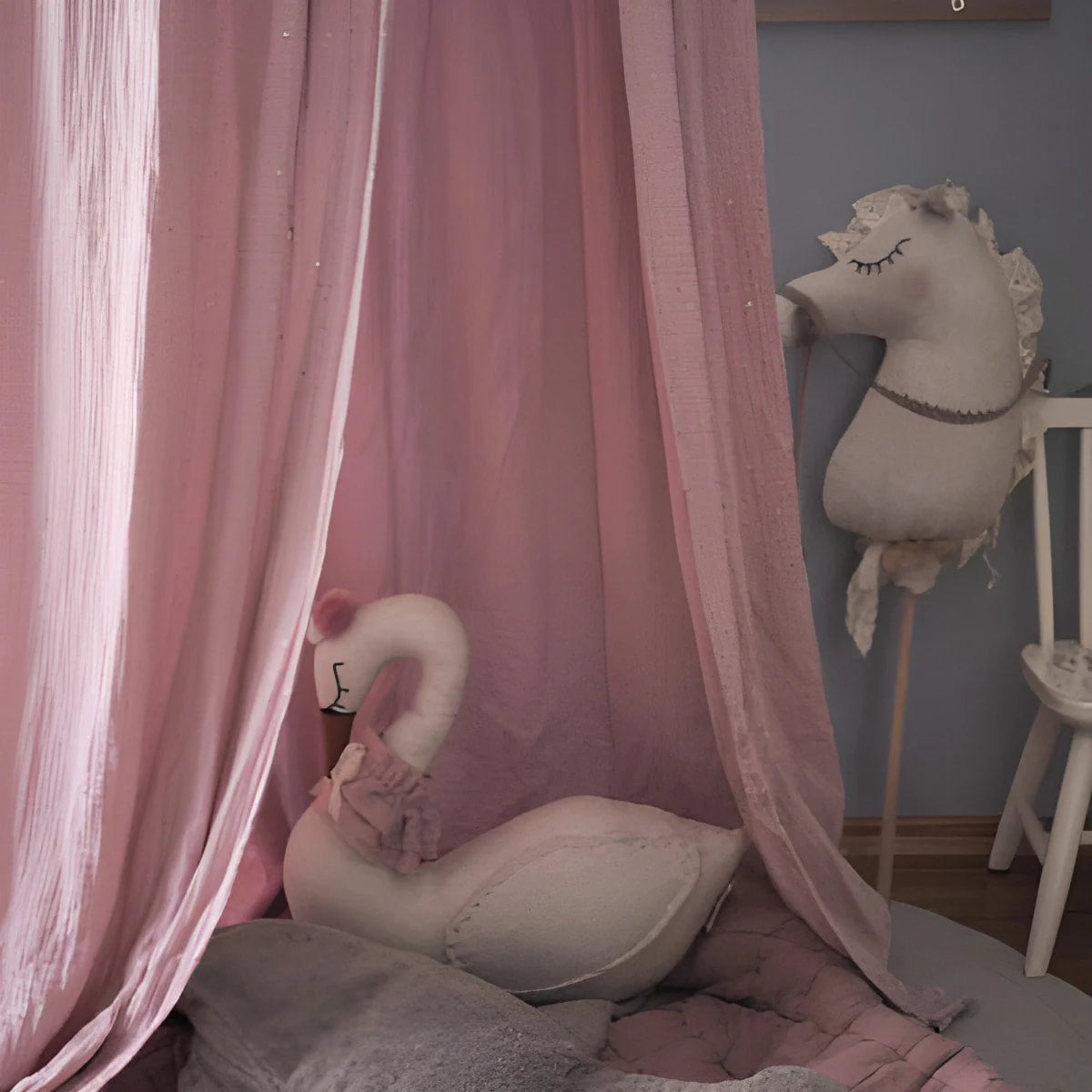 Muslin Canopy - Pale Pink - Canopies - Muzpony