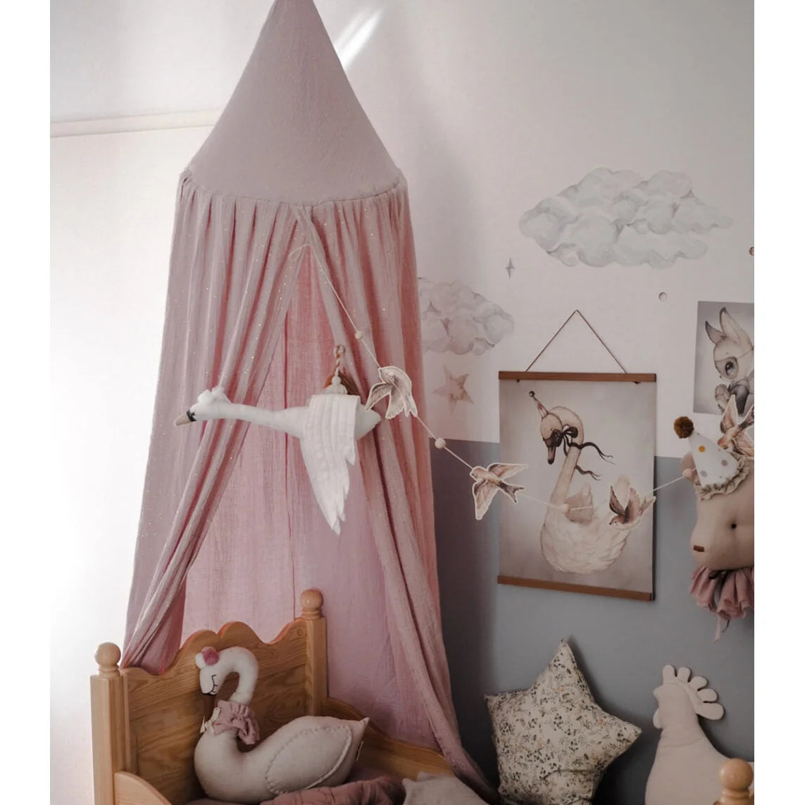 Muslin Canopy - Pale Pink - Canopies - Muzpony