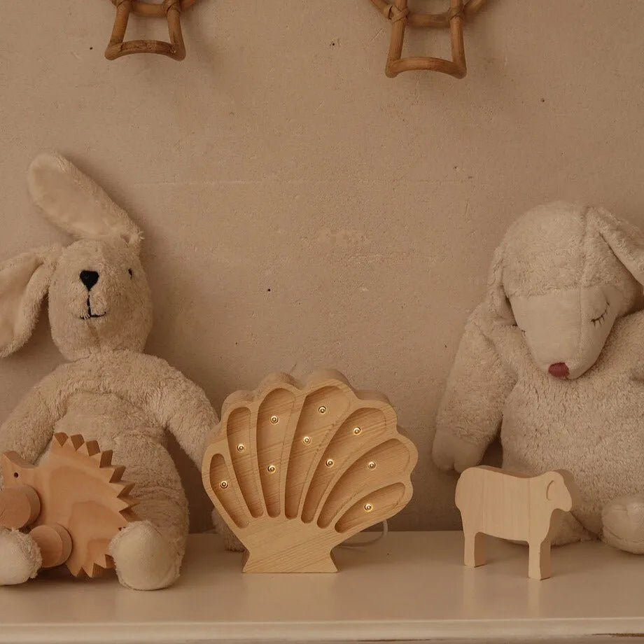 Shell Mini Lamp - Little Lights - Wooden Lamps