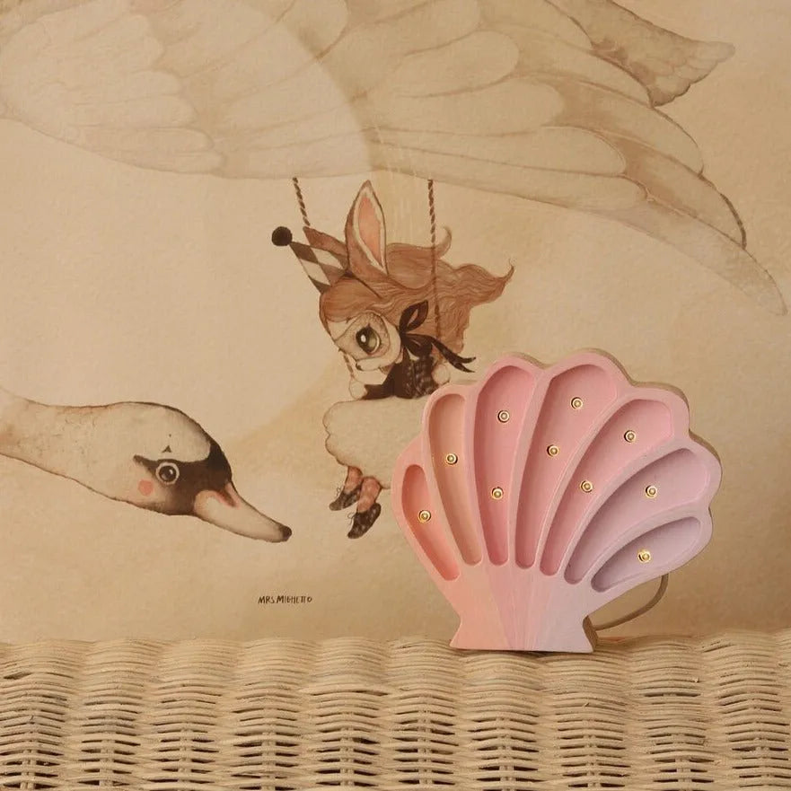 Shell Mini Lamp - Little Lights - Wooden Lamps